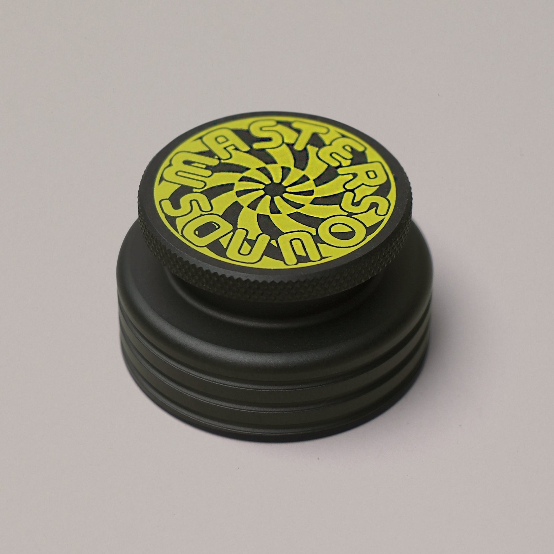 Black 45 Adapter Screen Printed Turbine Yellow - MasterSounds