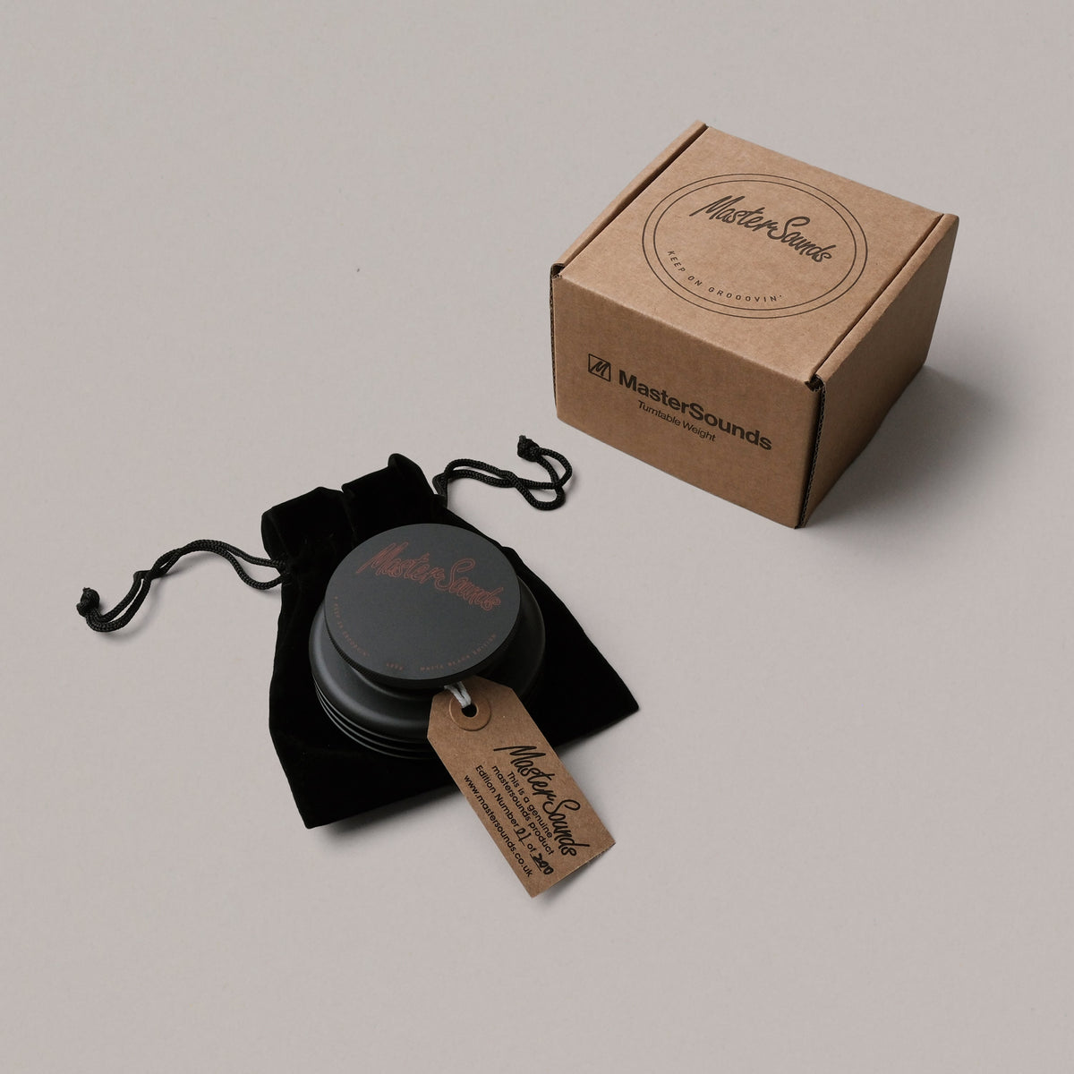 Turntable Weight - "Matte Red" Black - MasterSounds