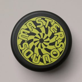 Black Turntable Weight Screen Print Turbine Yellow