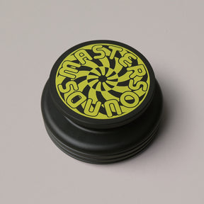 Black Turntable Weight Screen Print Turbine Yellow