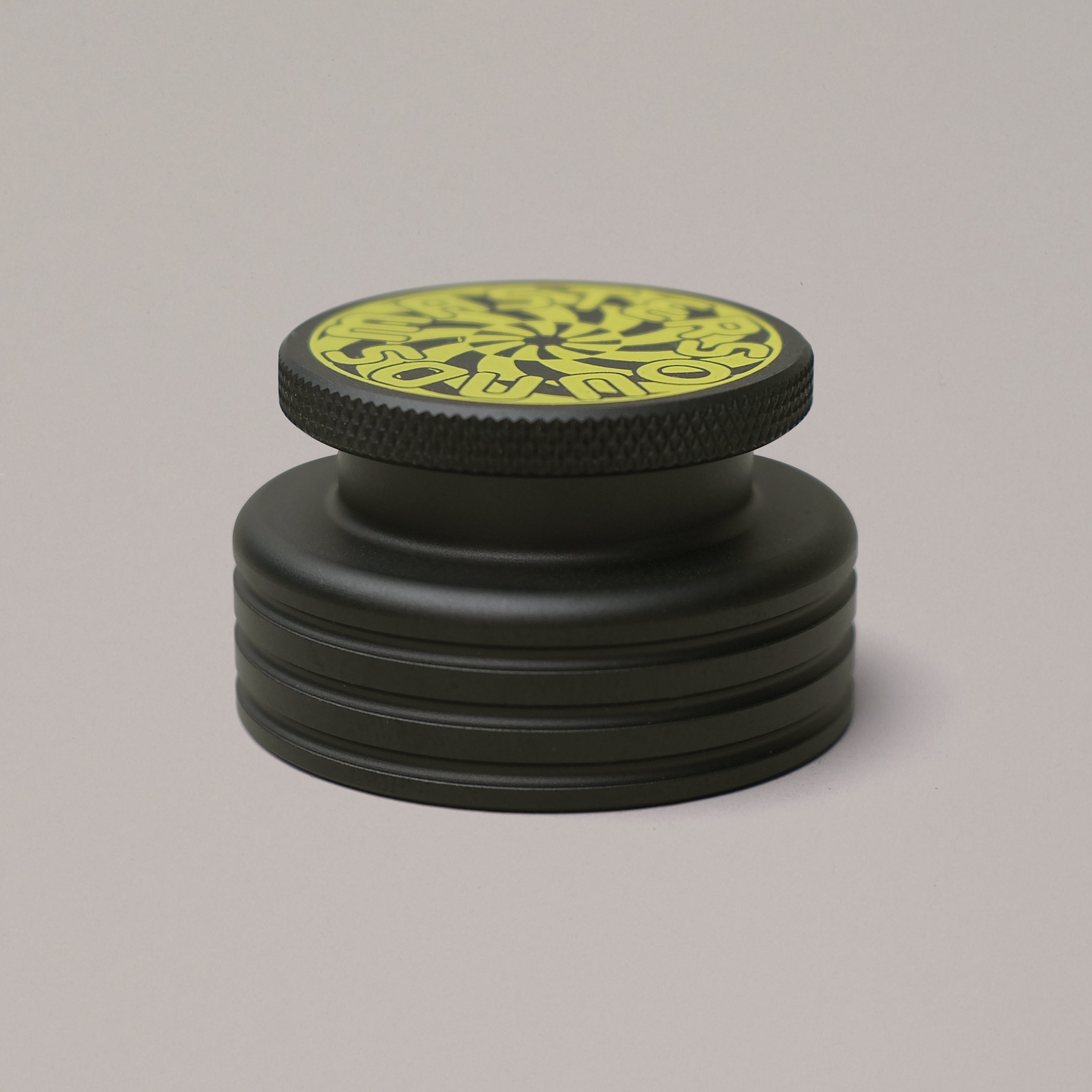 Black 45 Adapter Screen Printed Turbine Yellow - MasterSounds