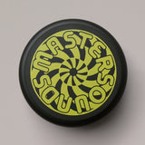 Black Turntable Weight Screen Print Turbine Yellow - MasterSounds