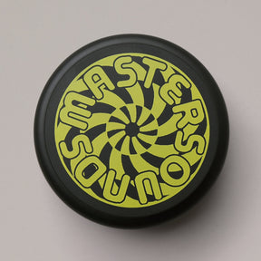 Black Turntable Weight Screen Print Turbine Yellow - MasterSounds