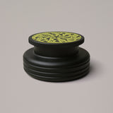 Black Turntable Weight Screen Print Turbine Yellow - MasterSounds