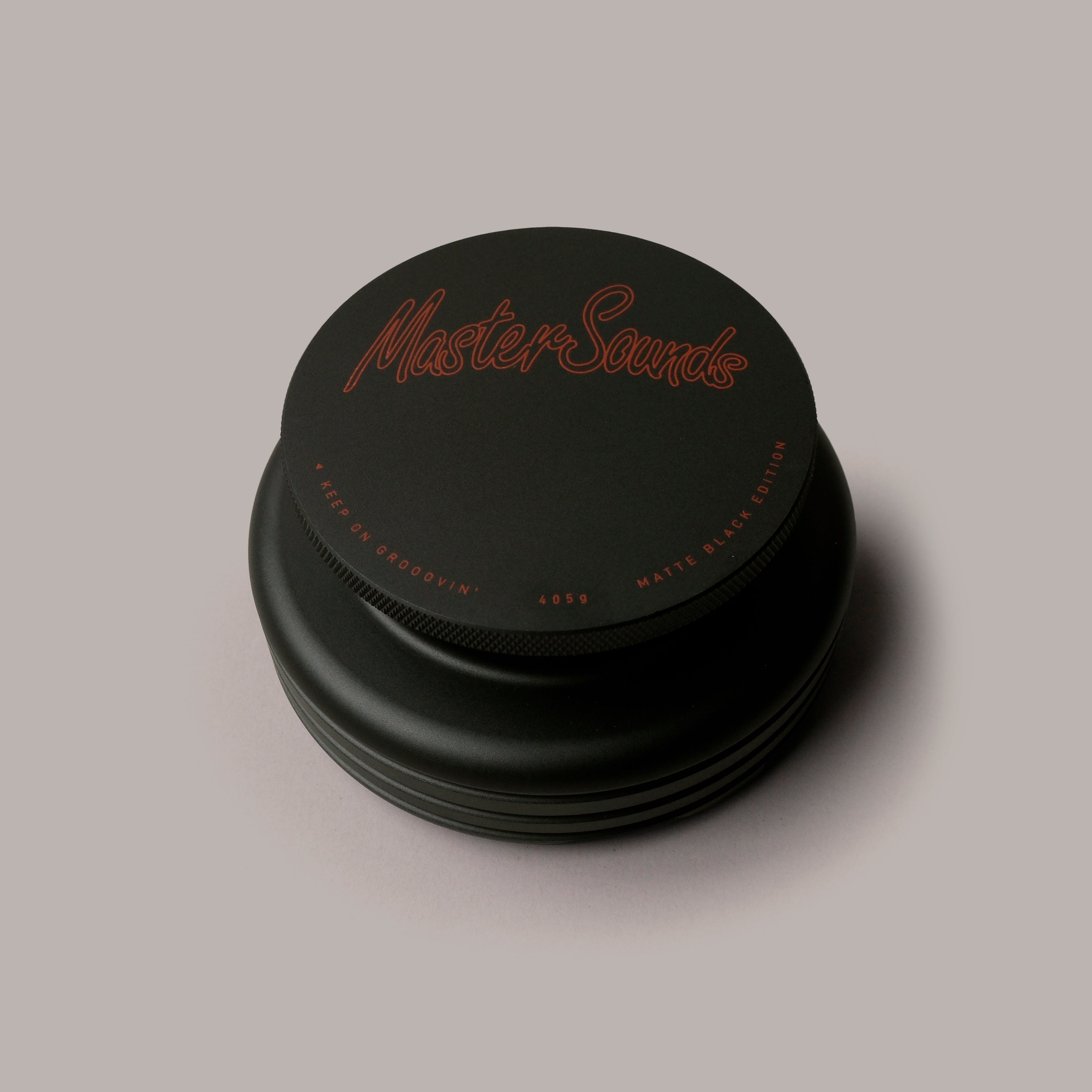 Classic Turntable Weight with Matte Red Graphic - MasterSounds