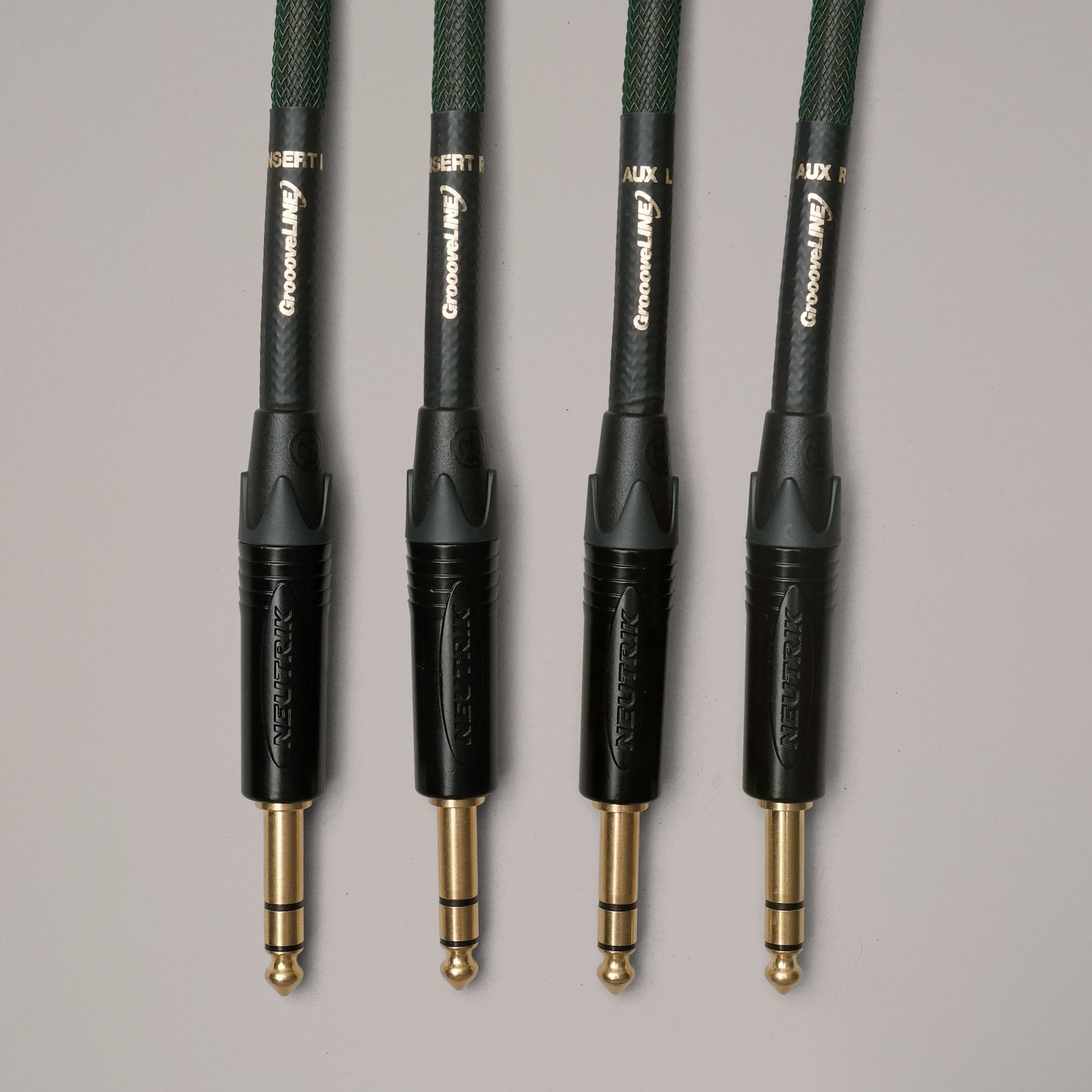 GroooveLINE Cable - 1/4” TRS TO 1/4” TRS Auxilary Cable Set - MasterSounds