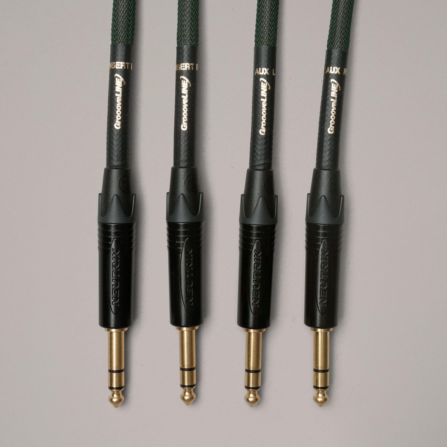 GroooveLINE Cable - 1/4” TRS TO 1/4” TRS Auxilary Cable Set - MasterSounds