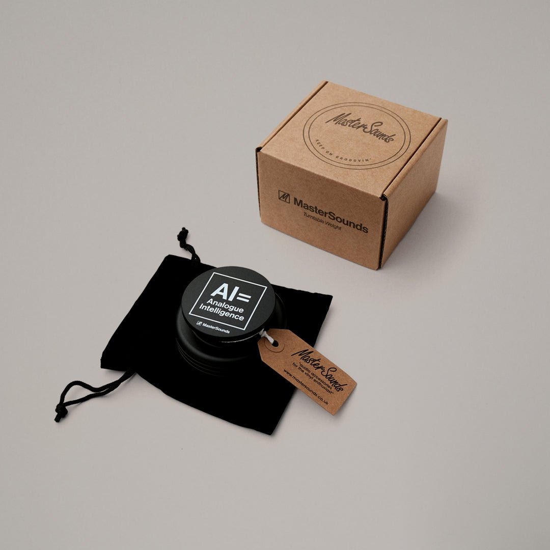 Turntable Weight - "Analogue Intelligence" Black - MasterSounds